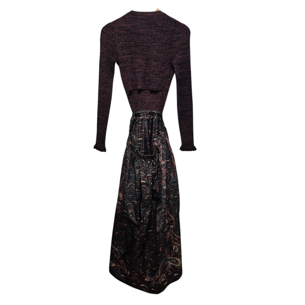 Ulla Johnson Obsidian Marcellina Dress Midi Sweaterknit Open Back SZ 8 Orig $825 - Picture 8 of 9